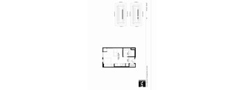a floor plan of a small house with a roof terrace