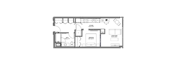 A2 Floor Plan at 17 Market West, Pennsylvania