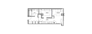 A3 Floor Plan at 17 Market West, Pennsylvania, 19103