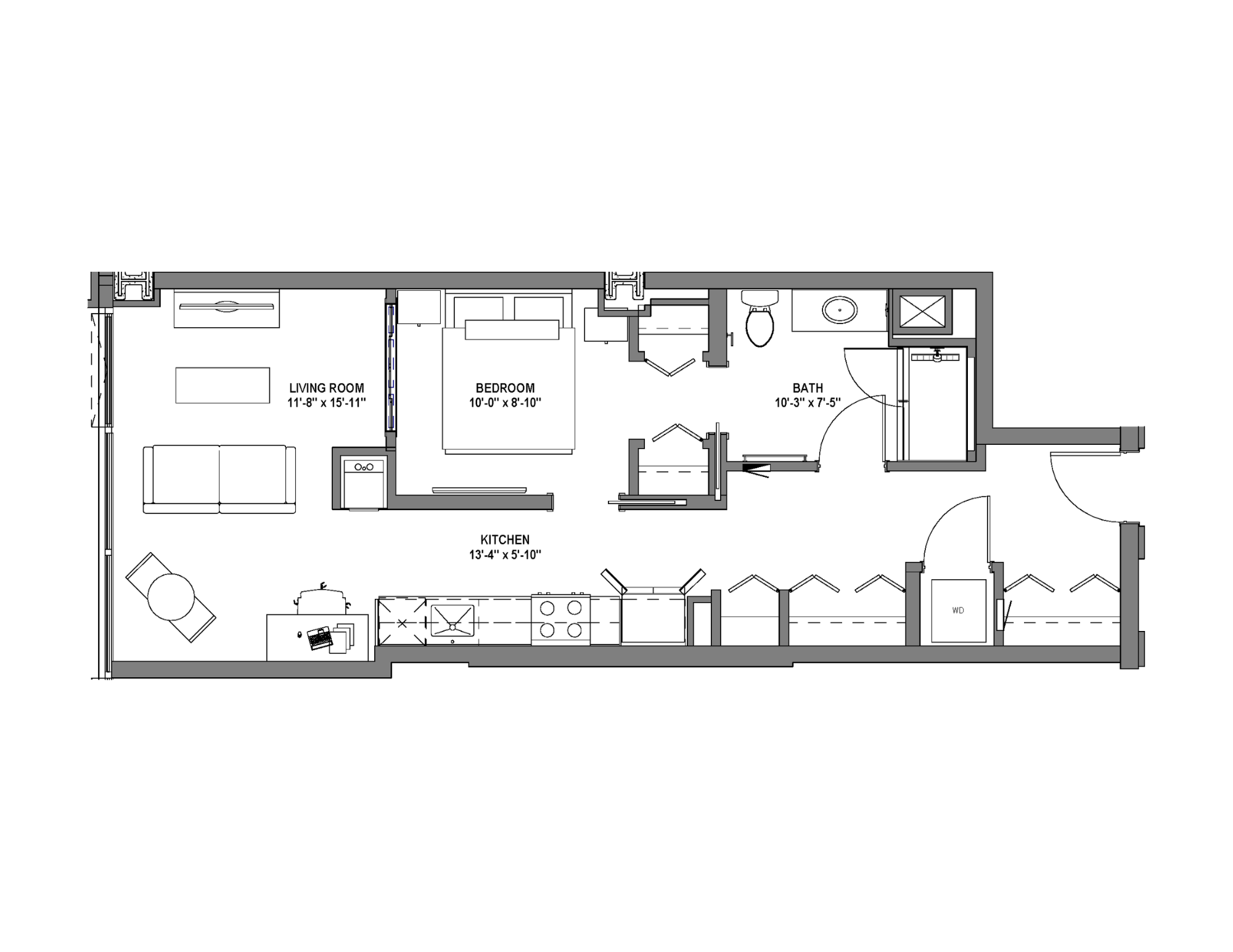 A4 Floor Plan at 17 Market West, Philadelphia