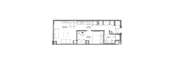 A5 Floor Plan at 17 Market West, Philadelphia, PA 19103