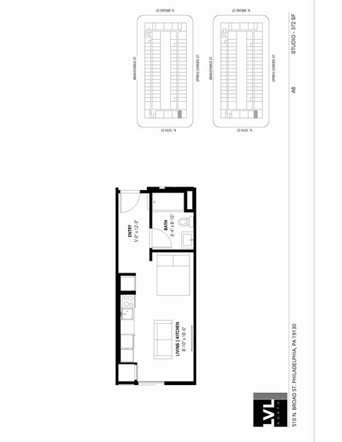 510 North Broad Street Studio-2 Beds Apartment for Rent - Photo Gallery 57