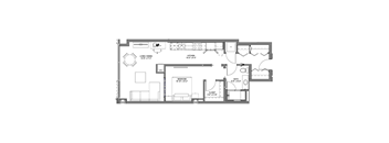 A7 Floor Plan at 17 Market West, Philadelphia, 19103