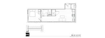 a simple floor plan of a small house