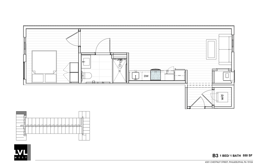 a floor plan of a small house with bedrooms and a bathroom