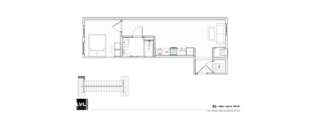 a floor plan of a small house with bedrooms and a bathroom