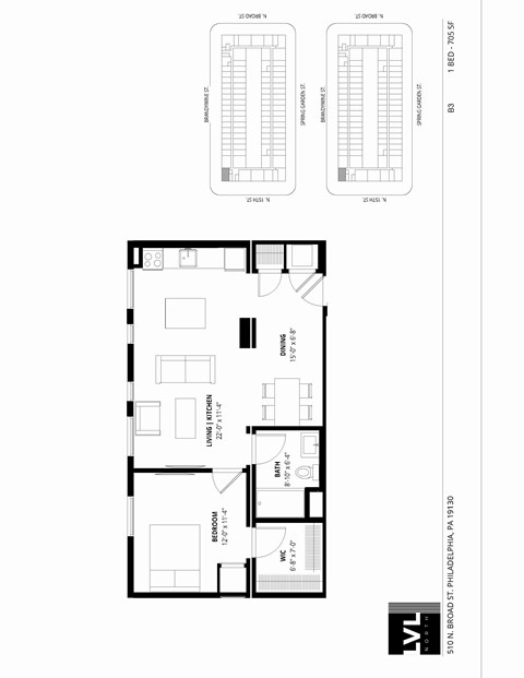 510 North Broad Street Studio-2 Beds Apartment for Rent - Photo Gallery 58