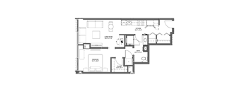 B4 Floor Plan at 17 Market West, Philadelphia, 19103