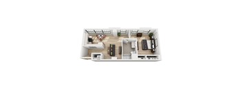 B4 Floor Plan at 1600 Callowhill, Philadelphia, PA 19130