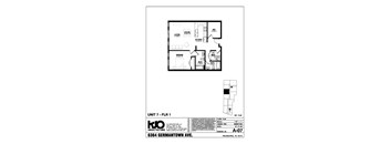 A drawing of a floor plan for a unit at 6364 Germantown Ave.
