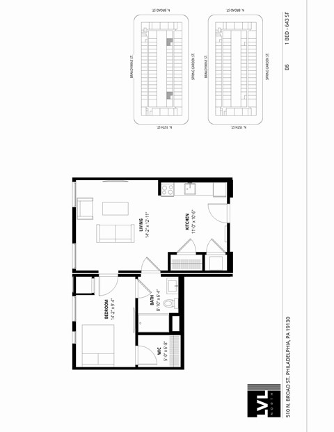 510 North Broad Street Studio-2 Beds Apartment for Rent - Photo Gallery 59