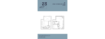 B6 Floor Plan at 23 West Apartments, Philadelphia, PA