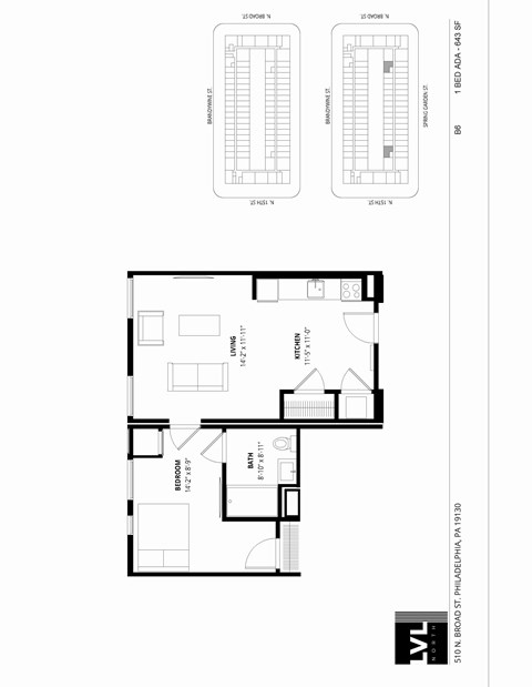 510 North Broad Street Studio-2 Beds Apartment for Rent - Photo Gallery 60