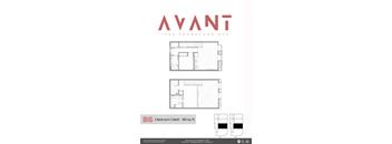 A floor plan for a 2 Bedroom 2 Bath apartment at 1148 Frankford Ave.