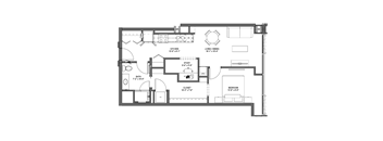 B7 Floor Plan at 17 Market West, Philadelphia