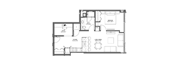 B8 Floor Plan at 17 Market West, Pennsylvania