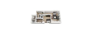 B8 Floor Plan at 1600 Callowhill, Philadelphia Pennsylvania