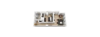 B9a Floor Plan at 1600 Callowhill, Pennsylvania