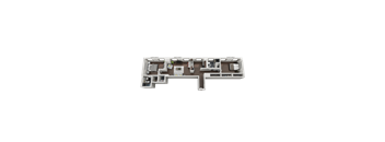 A 3D layout of a house with rooms labeled.