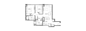C2 Floor Plan at 17 Market West, Philadelphia, PA 19103
