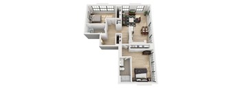 C3 Floor Plan at 1600 Callowhill, Philadelphia, PA