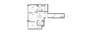 C4 Floor Plan at 17 Market West, Philadelphia, PA