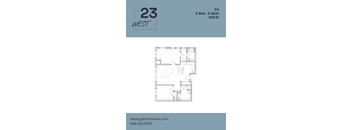 C4 Floor Plan at 23 West Apartments, Philadelphia, PA, 19123