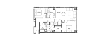 C5 Floor Plan at 17 Market West, Pennsylvania