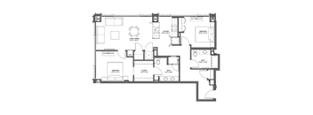 C8 Floor Plan at 17 Market West, Pennsylvania