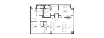 C9b Floor Plan at 17 Market West, Philadelphia, 19103
