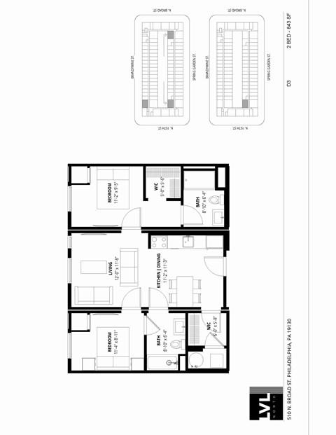 510 North Broad Street Studio-2 Beds Apartment for Rent - Photo Gallery 64