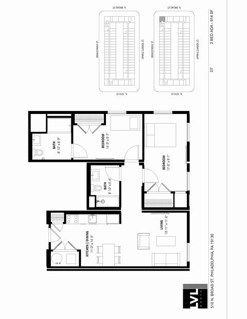 510 North Broad Street Studio-2 Beds Apartment for Rent - Photo Gallery 48