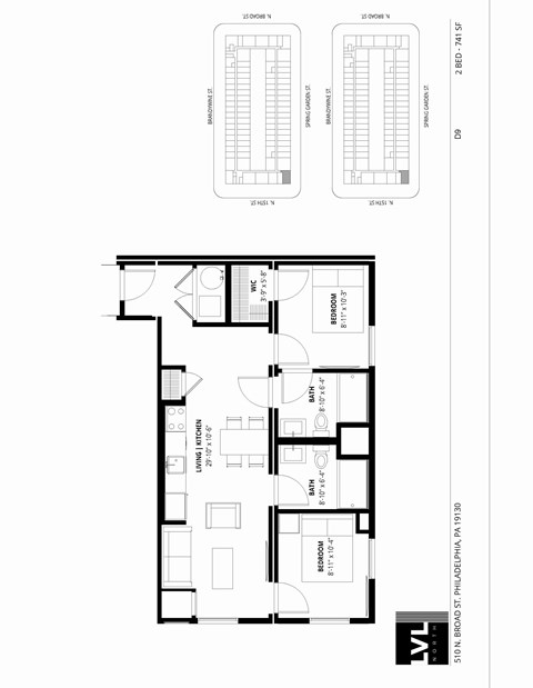 510 North Broad Street Studio-2 Beds Apartment for Rent - Photo Gallery 66