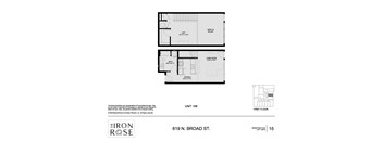 Unit 109 Floorplan at Iron Rose Apartments, Pennsylvania