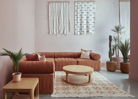 Living Room at Iron Rose Apartments, Philadelphia, Pennsylvania