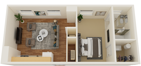 Commonwealth One Bedroom Floor Plan