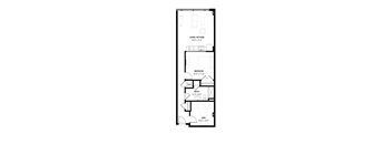 floor plan of the upper level of the house