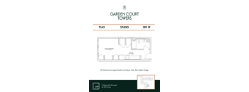 the floor plan of garden court towers
