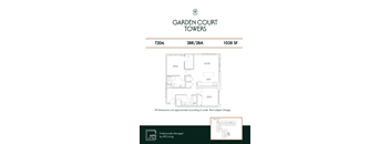 the floor plan of garden court towers