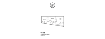 A floor plan for a Graffiti Lofts apartment.