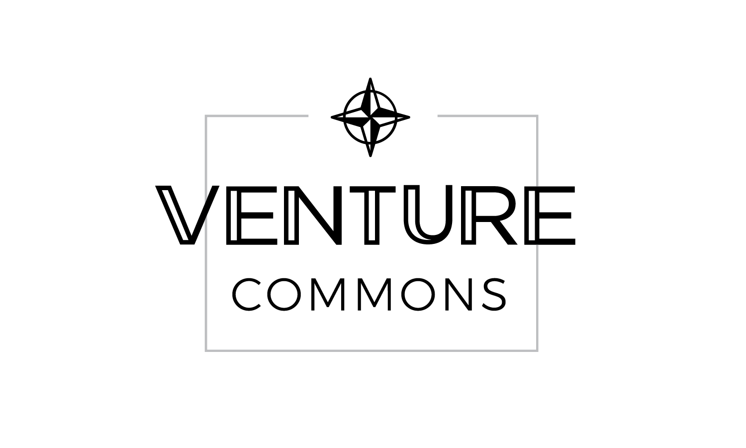 A logo with the words "VENTURE COMMONS" and a compass-like symbol above the text.