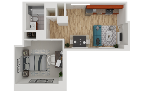 1201 Chestnut Street Studio-2 Beds Apartment for Rent - Photo Gallery 24