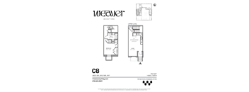 1Bed Floor Plan C8 at The Weaver, Pennsylvania