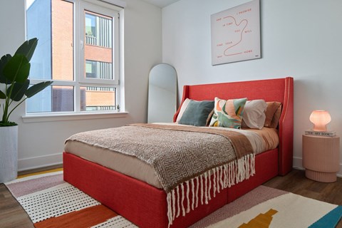 Beautiful Bright Bedroom With Wide Windows at The Weaver, Philadelphia, PA, 19125