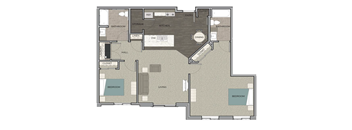 a floor plan of a 2103 sq ft apartment