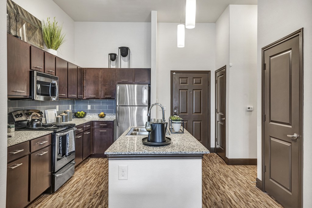 Kitchen area at Urban Crest Apartments, San Antonio, TX, 78209