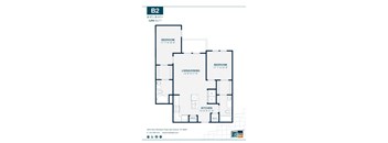 B2 Floor Plan at Urban Crest Apartments, San Antonio, TX