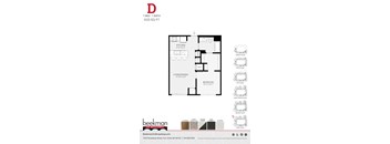 2 bed 2 bath D Floor Plan at Beekman on Broadway, Ann Arbor