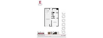 2 bed 2 bath E Floor Plan at Beekman on Broadway, Ann Arbor, MI