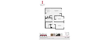 2 bed 2 bath I Floor Plan at Beekman on Broadway, Ann Arbor, 48105